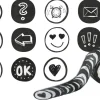 Deko-Sticker aus Reispapier "Orga", 200 Stück