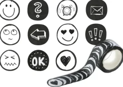 Deko-Sticker aus Reispapier "Orga", 200 Stück