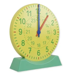 Demo-Lern-Uhr mit Standfuß, 1-24, 27 cm ø