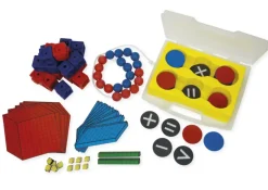 Demo Mathe-Basis-Set Plus Zahlenraum bis 20, 200-tlg, magnetisch, rot/blau, in Box