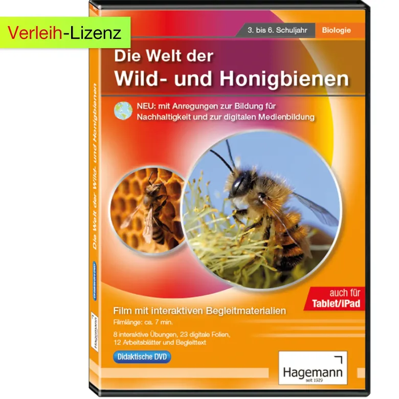 Didaktische DVD "Die Welt der Wild- und Honigbienen", tabletfähig