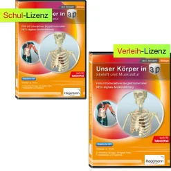 Didaktische DVD "Unser Körper in 3D: Skelett und Muskulatur", tabletfähig