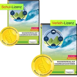 Didaktische DVD "Wasserkreislauf und Aggregatzustände", tabletfähig
