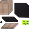 Dienes Demo-Dezimal-Rechensatz, naturfarben, magnetisch, 54-tlg. im Karton