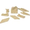 Dienes Dezimalrechen-Zehner-Stäbe, naturfarben, Satz 100 Stück