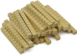 Dienes Dezimal-Zehner-Stäbe, aus Holz, 50 Stück