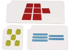 Dienes Grundsortiment Montessori, mit Zahlen-Karten, 170-tlg., Kunststoff