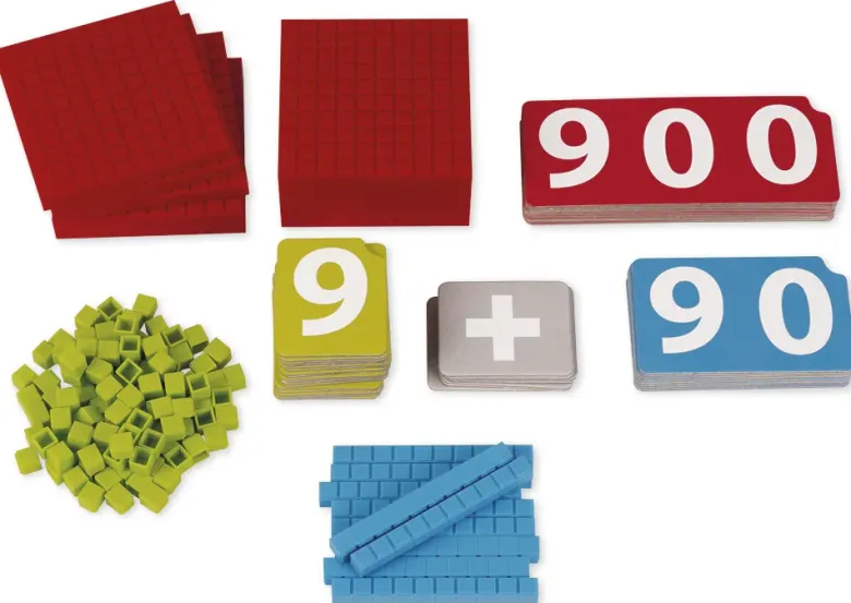 Dienes Grundsortiment Montessori, mit Zahlen-Karten, 170-tlg., Kunststoff