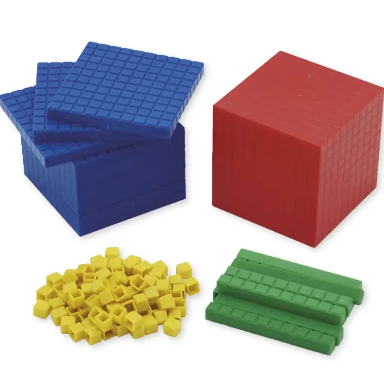 Dienes Grundsortiment, 121-tlg., Zahlenraum 1.000, farbig im Karton
