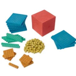 Dienes Grundsortiment, 141-tlg., Zahlenraum 1.000, farbig, in Stapel-Box
