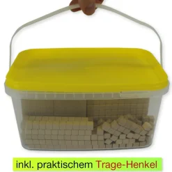 Dienes Grundsortiment, 121-tlg., Zahlenraum 1.000, naturfarben, in Stapel-Box