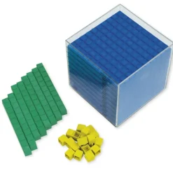 Dienes Kubikdezimeter-Würfel, 28-tlg., aus RE-Plastic