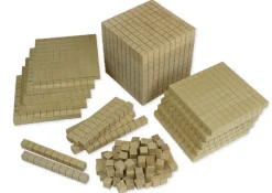 Dienes-Sortiment 121-tlg., aus Holz, Zahlenraum 1.000