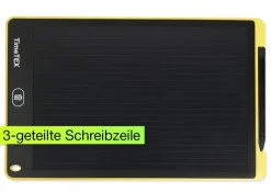 Digitale Schiefertafel SDZ "A4-S", schwarzes Display, 3-geteilte Schreibzeile