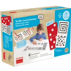 Domino "visuell und taktil", 28-tlg.