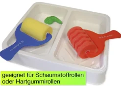 Doppelte Farbwanne für Rollen