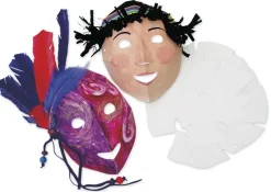 Dreidimensionale Masken zum Selbstgestalten, 40 Stück