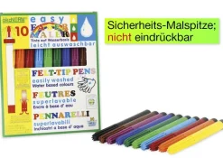 easy Fasermaler 4 mm, 10 Farben