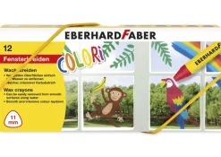 Eberhard Faber Fenster-Wachskreiden, 12 Stück