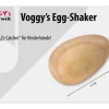 Egg-Shaker aus Holz, 6 cm
