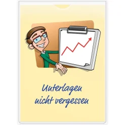 Einstecktasche für A4 selbstklebend, 1 Stück
