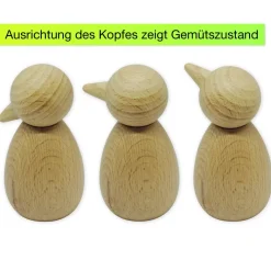Emotions-Männchen aus Holz, ca. 8 cm hoch