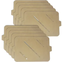 Ergänzungs-Set Einlegeböden für Papier-Trockenregal aus Pappe, 10 Stück