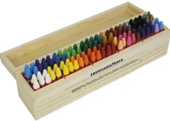 Faber Wachsmalkreide, 100-tlg., in Holzbox