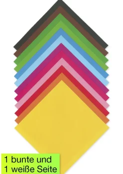 Faltblätter aus Origamipapier 19x19 cm, 96 Blatt