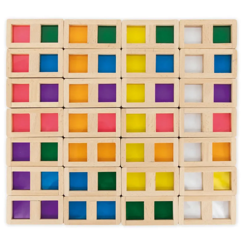 Farb-Domino "Regenbogen", 29-tlg.