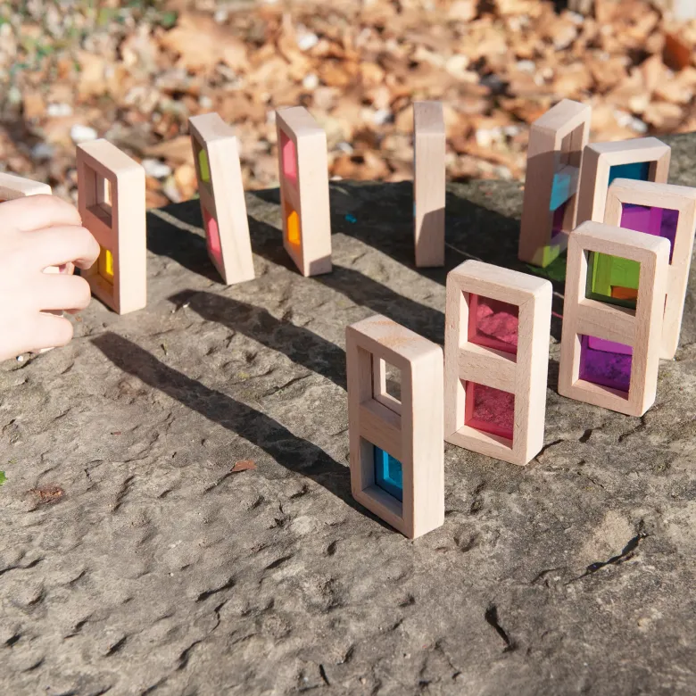 Farb-Domino "Regenbogen", 29-tlg.