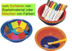 Farb- und Materialschalen, 6 Stück