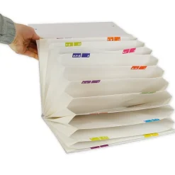 Fächermappe aus Pappe A4-Plus, farbig