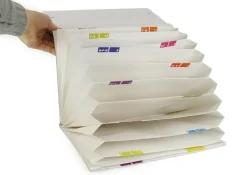 Fächermappe aus Pappe A4-Plus, farbig