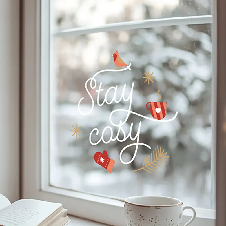 Fenstersticker "Winterwunder", 60 Stück