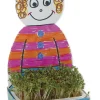 Figur mit Kresse-Tablett, 6 Stück