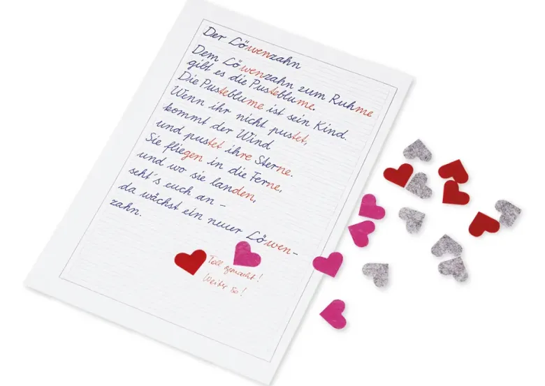 Filz-Aufkleber "Herz", 300 Stück