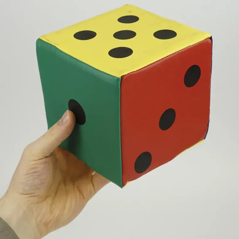 Flüster-Würfel mit Augen L, 14 cm
