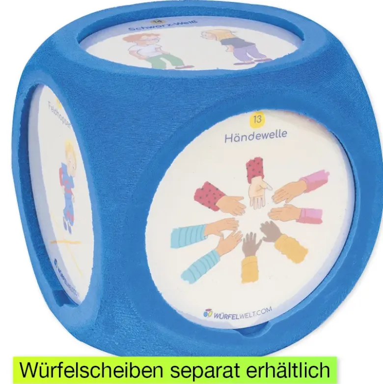Flüster-Würfel XXL mit individuellen Seiten, 16 cm