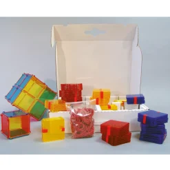 Geometrie-Bausatz effekt-system "Würfelsatz", 210 Quadrate
