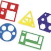Geometrie-Flächenschablonen, 5 Stück