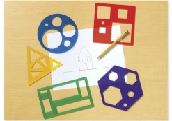 Geometrie-Flächenschablonen, 5 Stück