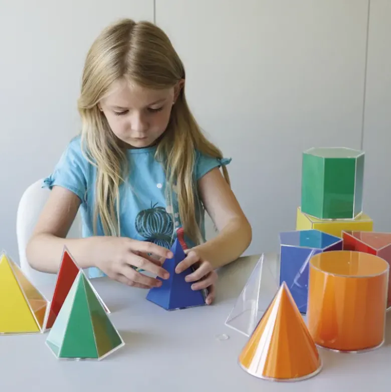 Geometrie-Körper Set mit Flächenabwicklung 22-tlg.