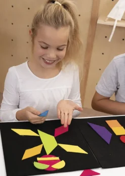 Geometrische Flächen aus Filz, 196-tlg.