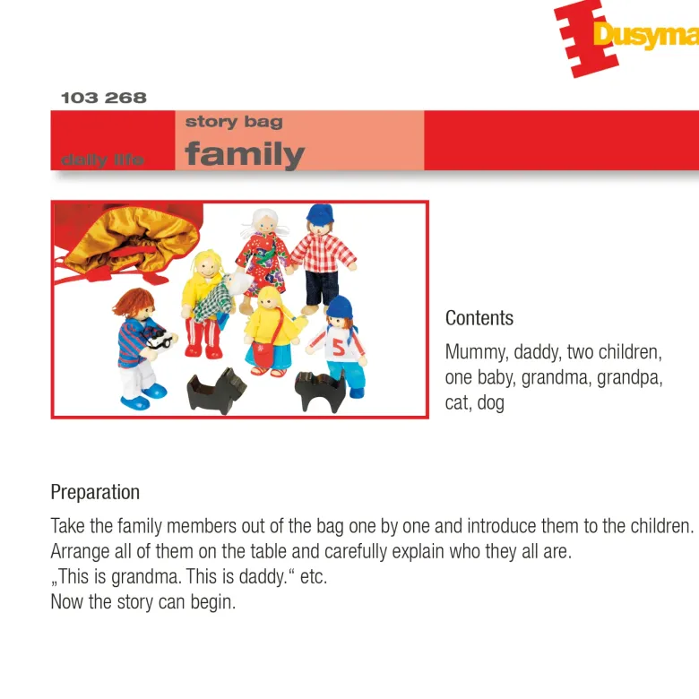 Geschichtensäckchen "Familie", 7-tlg.
