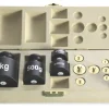 Gewichte-Satz für Tafelwaage, 2 kg, 13-tlg., in Klappdeckel-Box