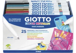 GIOTTO Decor Metallic Universal-Fasermaler, 25-tlg.
