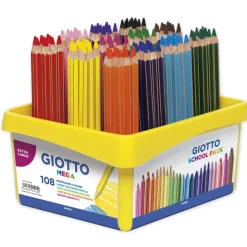 GIOTTO Gruppen-Set Buntstifte, Mine 5,5 mm, 108-tlg.