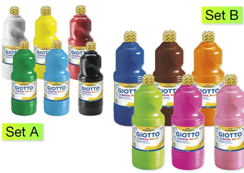 GIOTTO Kita- und Schulmalfarbe, 6 x 1 L