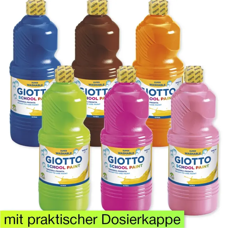 GIOTTO Kita- und Schulmalfarbe, 6 x 1 L
